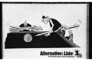 Kleinbildnegativ: Ausstellung Harald Hoffmann de Vere, Galerie Pfeiffenberger, 1985