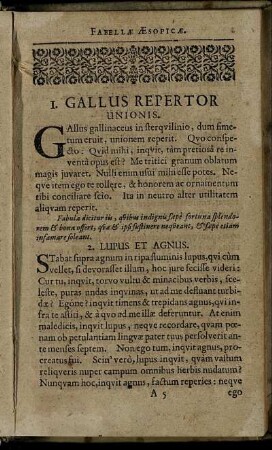 1. Gallus Repertor Unionis. - 54. Auceps Et Anguis.