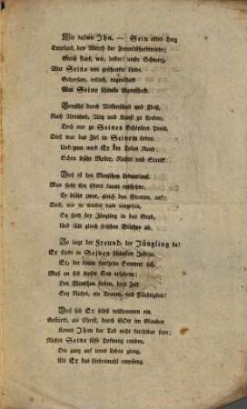 Den frühen Tod eines Jünglings, Ihren liebenswürdigen Mitschüler Johann Leonhard Gottfried Zöllner ... beklagen ... die sämtlichen Schüler der vierten Klasse : Regensburg, den 31. Aug. 1774