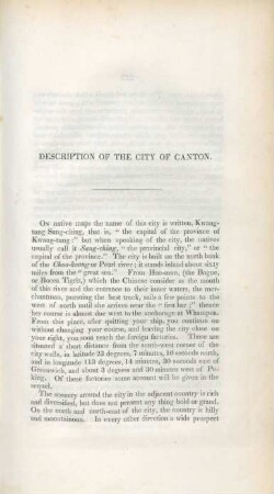 Description of the city of Canton