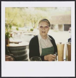 Johanna Polz im Buschenschank am Graßnitzberg
