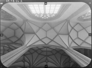 Görlitz. Peterskirche (Neubau 1425/1497, Türme 1889-1891). Netzgewölbe