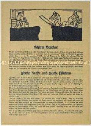 Aufruf des Christlich-sozialen Volksdienstes zur Reichstagswahl