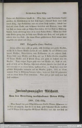 Zweiundzwanzigster Abschnitt. Von der Bereitung verschiedener Arten Essig