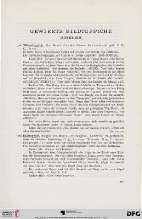 Gewirkte und gestickte Bildteppiche (Nr. 782-799)