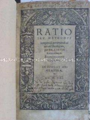 Ratio seu methodus compendio perveniendi ad veram theologiam