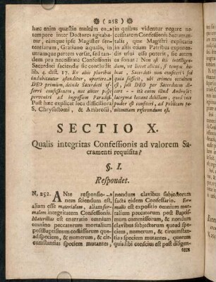 258-267, Sectio X.