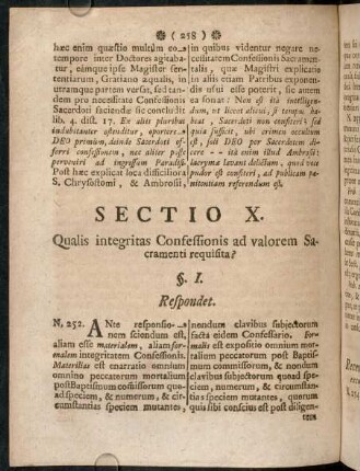 258-267, Sectio X.