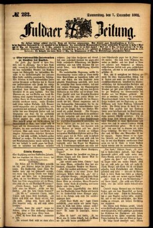 Ausgabe vom Donnerstag, den 07. Dezember 1882.