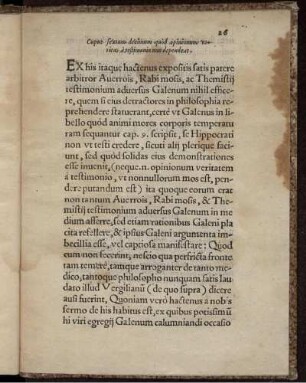 Caput sextum decimum quod opinionum veritas a testimonio non dependeat.