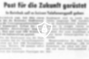 Post für die Zukunft gerüstet