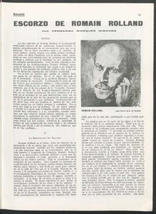 Escorzo de Romain Rolland