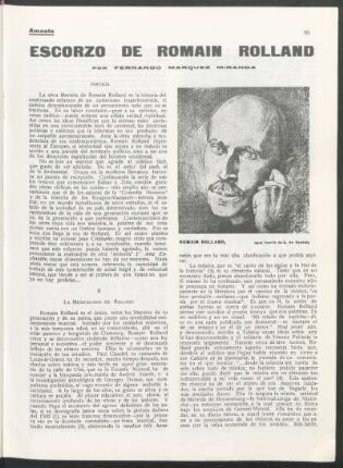 Escorzo de Romain Rolland