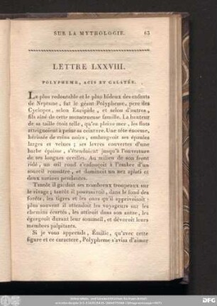 Lettre LXXVIII.