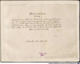 Delineationes epitaphiorum altarium etc. - BSB Cgm 2643(2