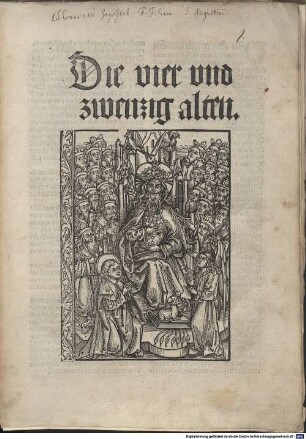 Die vier vnd zwenzig alten
