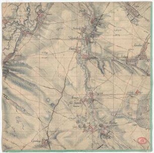 Güldengossa, Störmthal, Espenhain. Blatt 42 aus: Meilenblätter von Sachsen