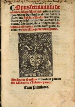 Opus Sermonum de adventu