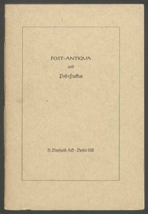 Post-Antiqua und Post-Fraktur, Probendruck Nr. 322
