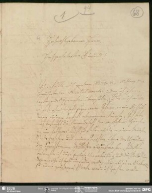 Eigenh. Brief von Franz Bopp an August Wilhelm von Schlegel, Mommenheim, 08.08.1820