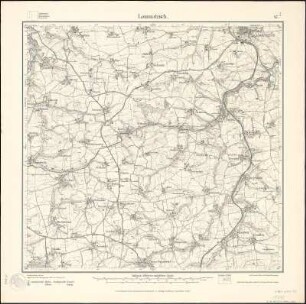 Meßtischblatt 47 : Lommatzsch, 1920 : Lommatzsch. - Aufgen. 1911, hrsg. 1914, einz. Nachtr. 1920. - 1:25000. - Leipzig, 1920. - 1 Kt.