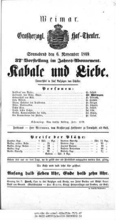 Kabale und Liebe