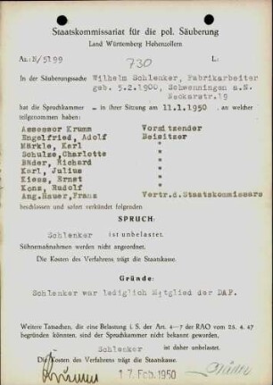 Schlenker, Wilhelm