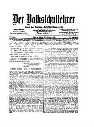 Schwere Anklagen gegen die Volksschullehrer
