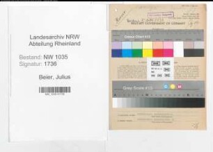 Entnazifizierung Julius Beier , geb. 01.08.1903 (Kaufmann)