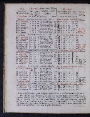 1797. Allgemeiner Reichskalender. October.