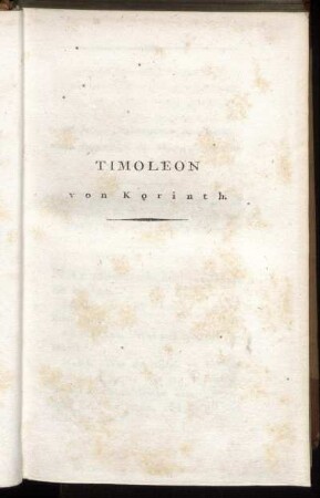 Timoleon von Korinth.