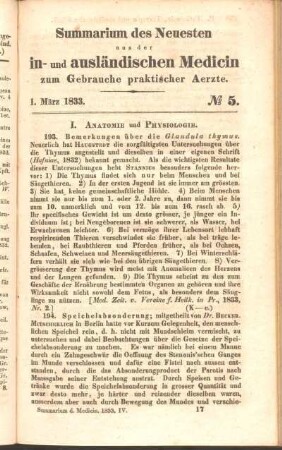 1. März 1833. No 5.