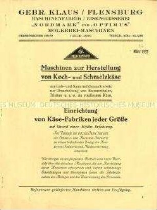 Maschinen zur Herstellung von Koch- und Schmelzkäse