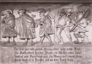Totentanz vom Georgentor des Schlosses : Totentanz vom Georgentor des Schlosses (1533/1537; C. Walther I). Dresden-Neustadt, Innerer Neustädter Friedhof