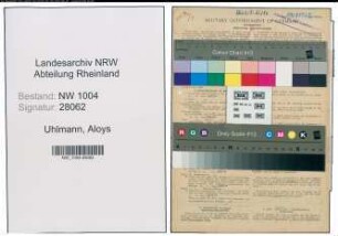 Entnazifizierung Aloys Uhlmann , geb. 18.11.1891 (Arbeiter)