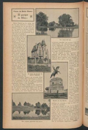 El parque de Mayo : Paseos de Bahía Blanca