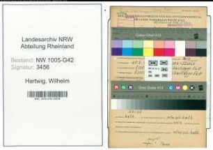 Entnazifizierung Wilhelm Hartwig , geb. 25.06.1909 (Bergmann)
