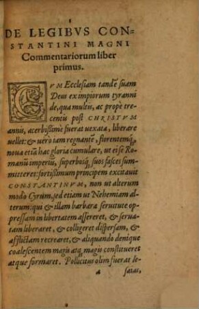 Constantinus Magnus : sive de Constantini Imp. Legibus Ecclesiasticis atque civilibus Commentariorum libri duo