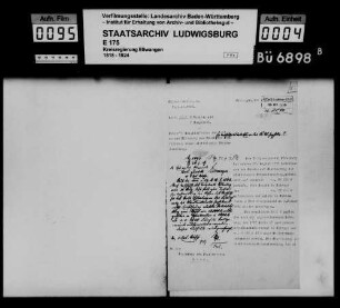 Schuldenwesen der Teilgemeinde Ellenberg