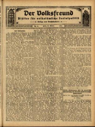 Ausgabe vom Sonntag, den 12. Oktober 1913.
