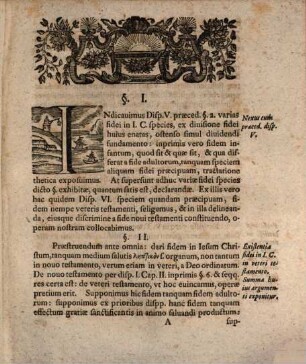 Disputatio ... De Fide In Iesvm Christvm ... Methodo Apodicticae Aemvla, Dispvtatio Sexta. Qva Fidei In Christvm In Veteri Testamento Existentia Probatvr