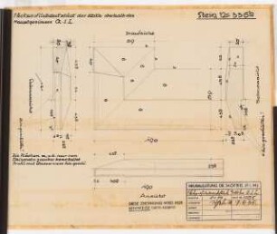 Reichsluftfahrtministerium, Berlin: Hauptgesims Q1L (Werkstein): Details 1:10