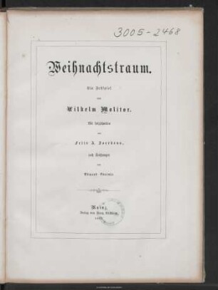 Weihnachtstraum : ein Festspiel