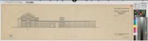 Münster (Münster) ehem. Train-Kaserne, Dahlweg Gebäude 7 Nordansicht 1959 1 : 100 29,5 x 113 Zeichnung Finanzbauamt Münster-Ost