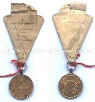 Kriegsdenkmünze 1813-1815 für Kombattanten mit der Jahreszahl 1813/1814