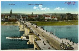 Dresden. Friedrich-August-Brücke