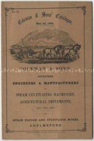 Katalog über landwirtschaftliche Geräte