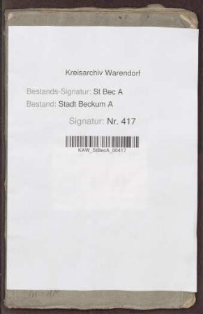 Städtische Einzelrechnungen