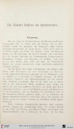 Die Malerei Italiens im Quattrocento