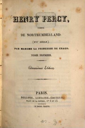 Henry Percy, comte de Northumberland : (XVIe siècle), 1